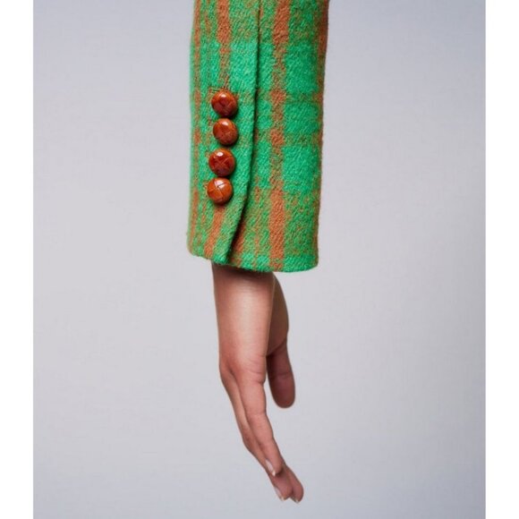 Smythe Checked Birkin Patch Pocket Blazer Multi Size 4 - Picture 3 of 9